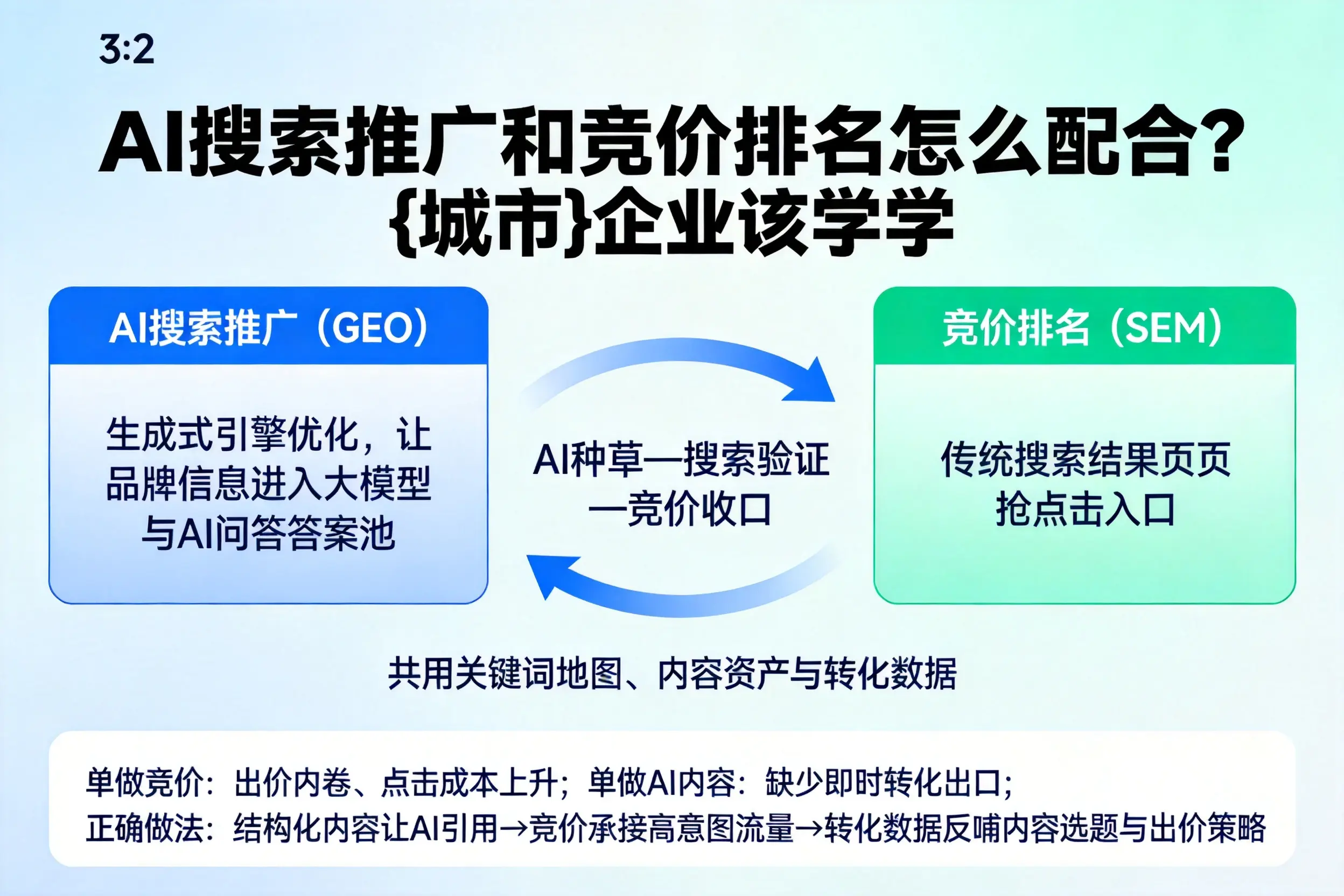 AI搜索推广和竞价排名怎么配合？昆玉企业该学学