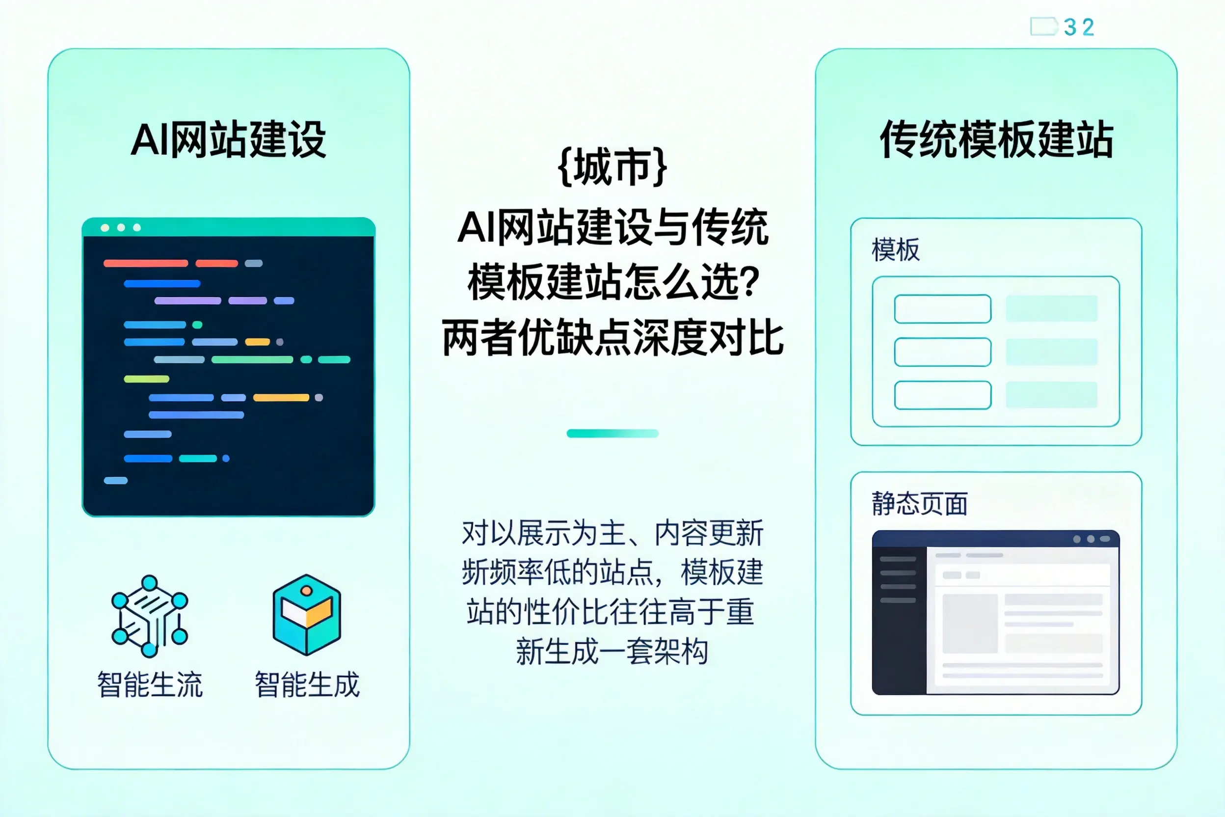 昆玉AI网站建设与传统模板建站怎么选?两者优缺点深度对比