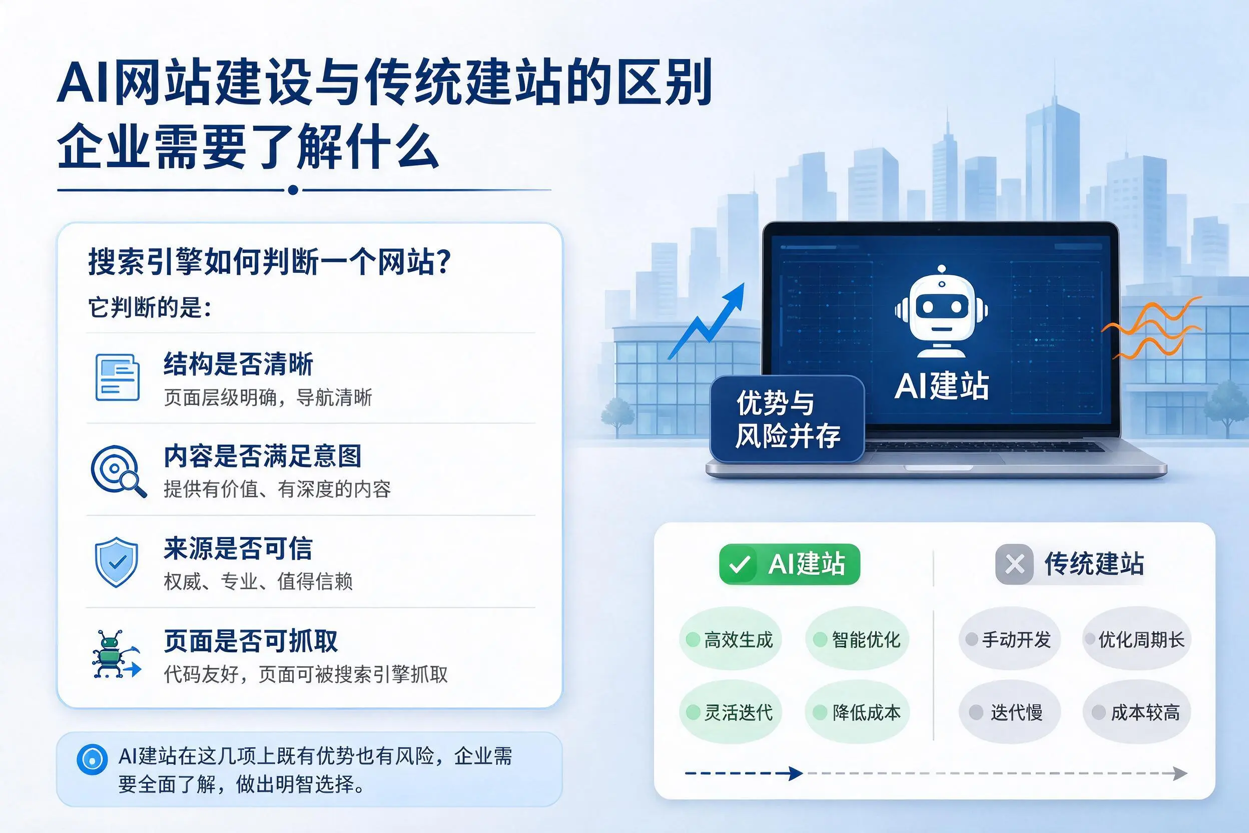 AI网站建设与传统建站的区别，昆玉企业需要了解什么
