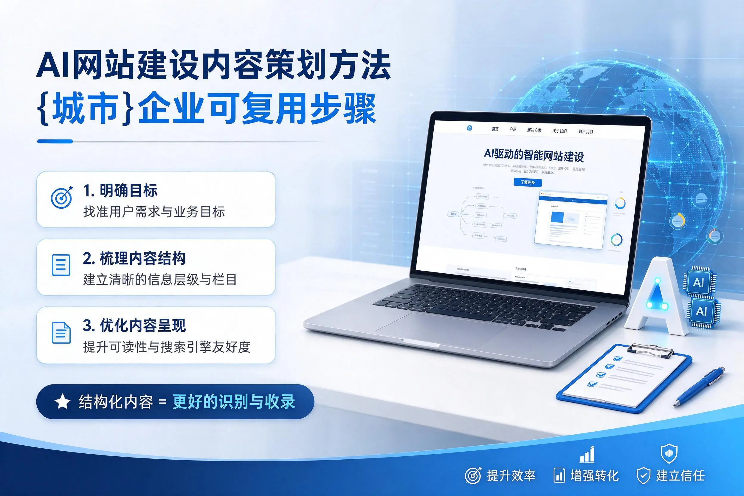 AI网站建设内容策划方法，昆玉企业可复用步骤