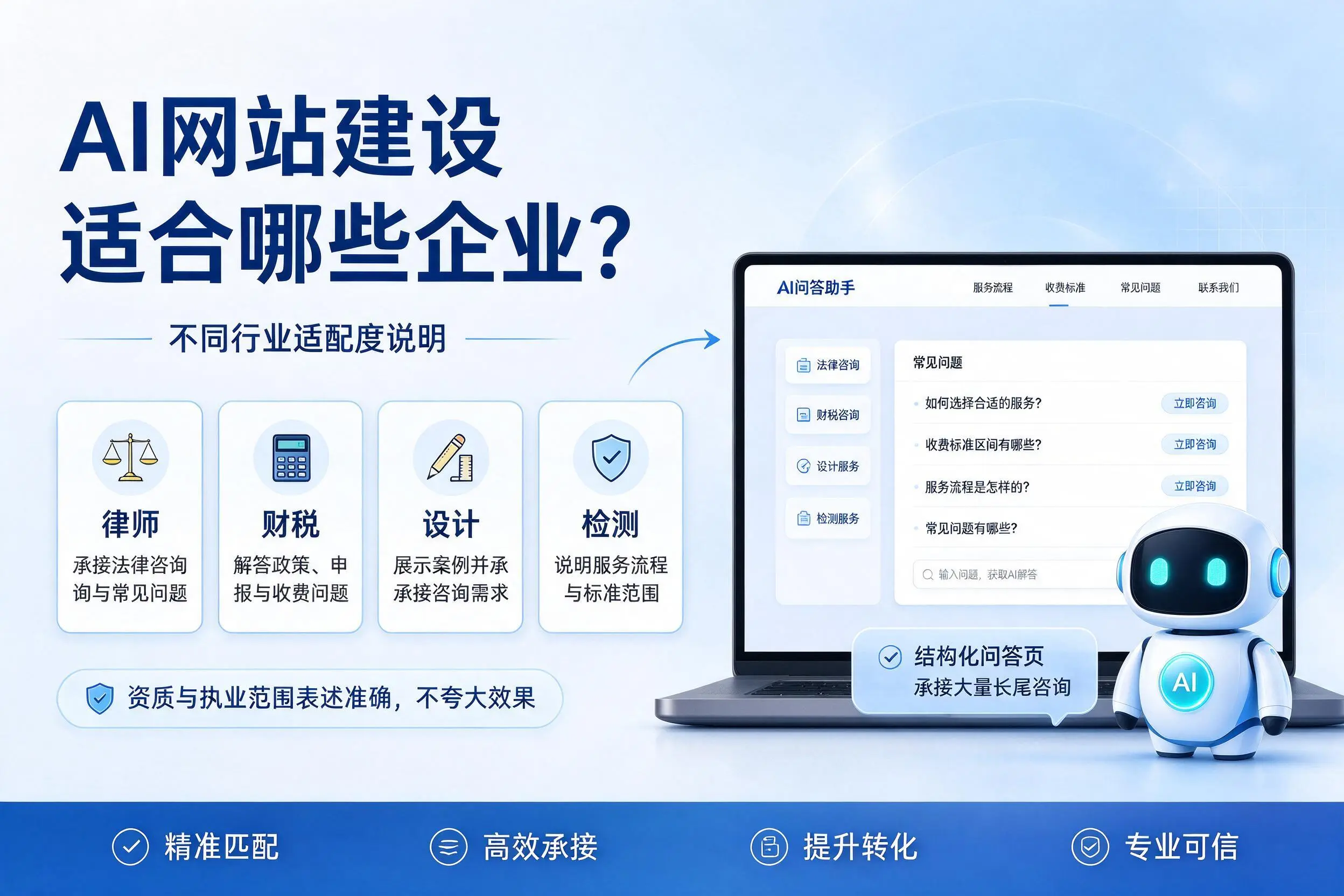 AI网站建设适合哪些企业？昆玉不同行业适配度说明
